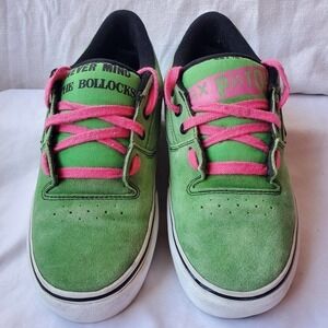 Vans x Sex Pistols Rowley Style 99s Leather Sneakers Green Mens Size 7/Women 8.5